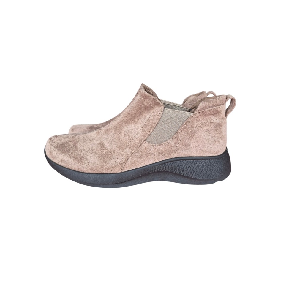 Earth Origins Dayana Womens Taupe Slip On Ankle Booties Size 9.5 M Comfort Shoes